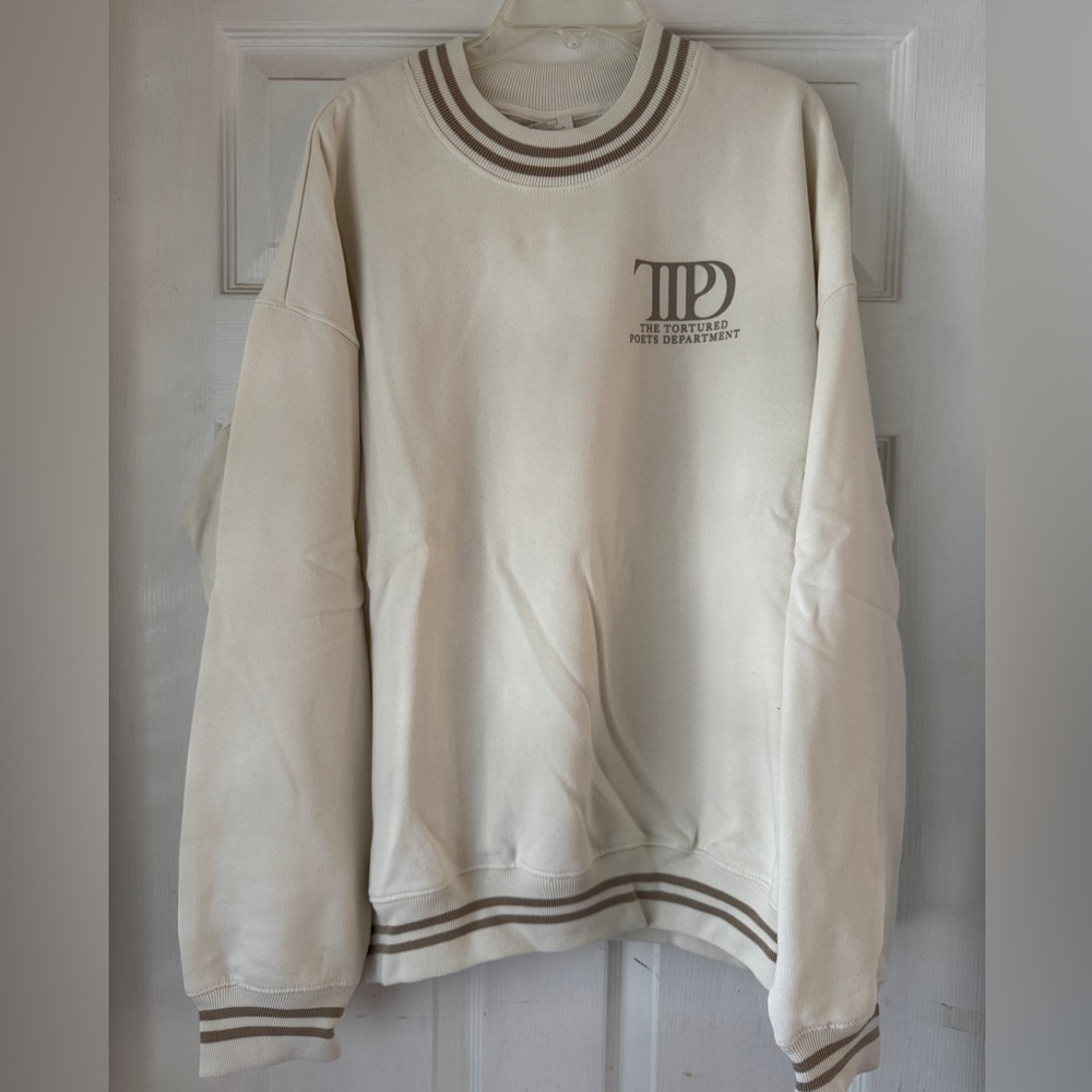 TTPD Taylor Swift Cream Crewneck